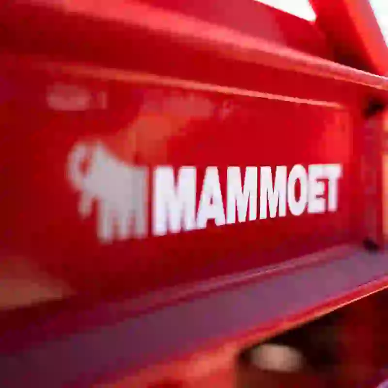 Mammoet logo close up picture