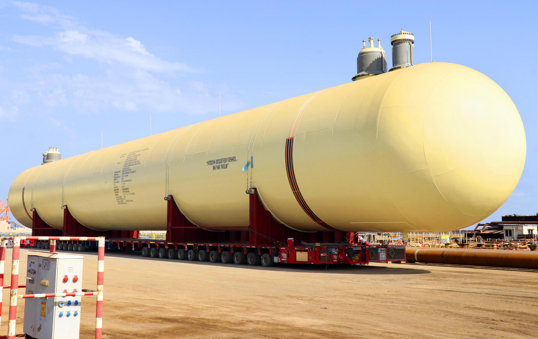 Loadout of LPG bullets in Sohar
