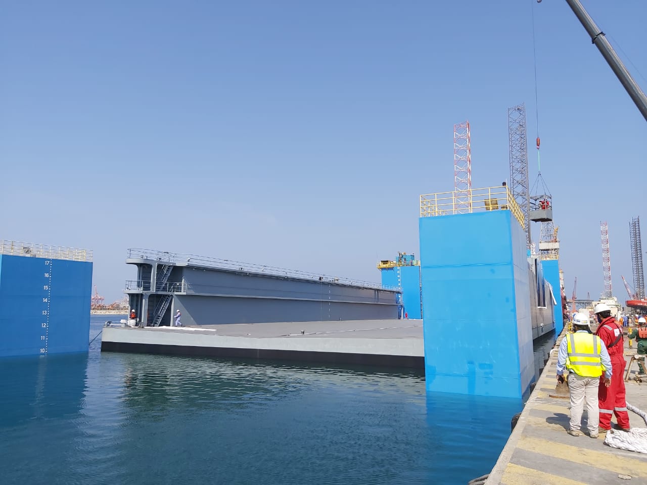 Mammoet launches two floating drydocks via floatoff operation in Saudi