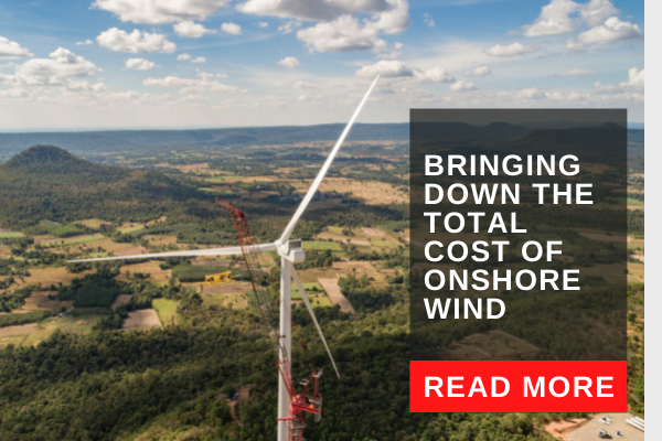 Bringing down the total cost for onshore wind