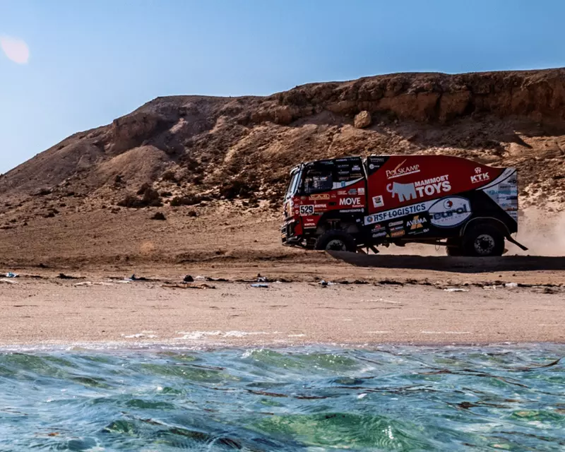 Rallysport team during competition